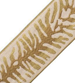 Tahiti Embroidered Border Trimming by Samuel & Sons Seagrass