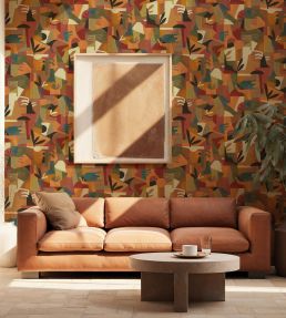 Tahiti Expression Wallpaper by Tres Tintas Orange