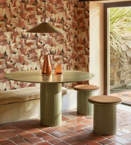 Tahiti Expression Wallpaper by Tres Tintas Red