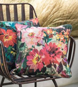 Tahiti Outdoor Fabric by Clarke & Clarke Fuchsia
