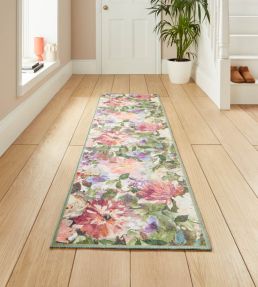 Clarke & Clarke Tahiti Runner rug Forest & Rouge CCTAHFRWA6123 Forest & Rouge