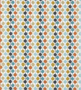 Taimi Fabric by Scion Sulphur / Tangerine / Kingfisher