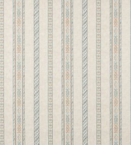 Tait Stripe Fabric by Colefax and Fowler Old Blue