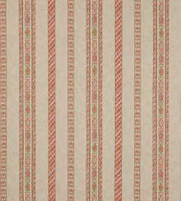 Tait Stripe Fabric by Colefax and Fowler Red/Green