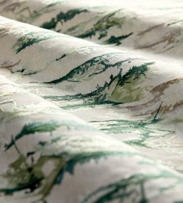 Takara Embroidery Fabric by Harlequin Forest/Stone