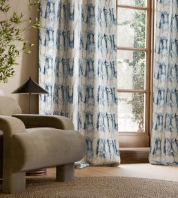 Takara Embroidery Fabric by Harlequin Indigo/Denim