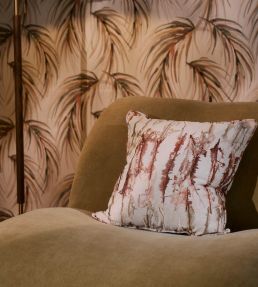 Takara Embroidery Fabric by Harlequin Rosewood/Clay