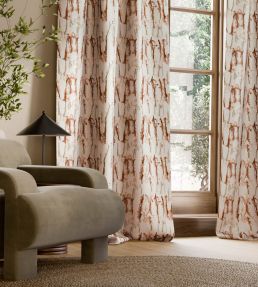Takara Embroidery Fabric by Harlequin Rosewood/Clay