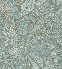 Talavera Wallpaper by Casamance Celadon/Amande