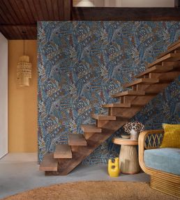 Talavera Wallpaper by Casamance Celadon/Amande