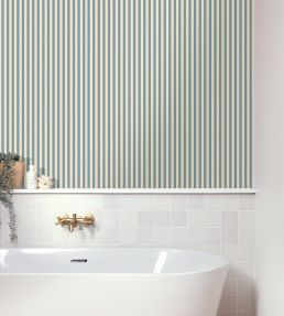 Talea Wallpaper by Caselio Bleu Porcelaine