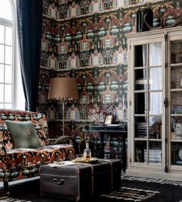 Tales of Tyrol Wallpaper by MINDTHEGAP Peat Black