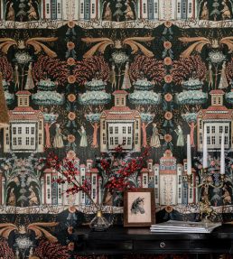 Tales of Tyrol Wallpaper by MINDTHEGAP Peat Black
