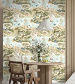 Tally Ho! Wallpaper by Brand McKenzie Village Green