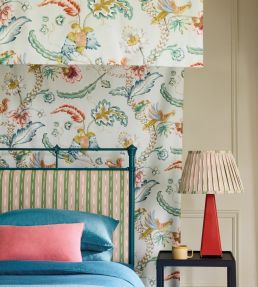 Tambora Fabric by Jane Churchill Aqua