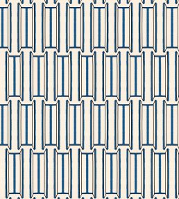 Tangier Wallpaper by Ottoline White and Blue