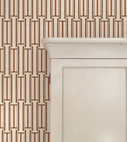 Tangier Wallpaper by Ottoline White and Brown