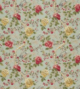Tangley Fabric by Morris & Co Eggshell/Red