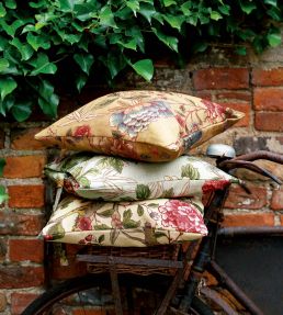 Tangley Fabric by Morris & Co Eggshell/Red