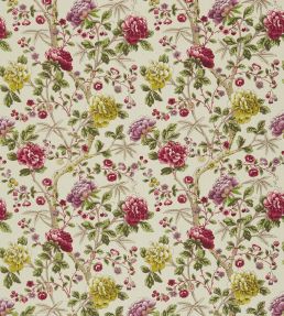 Tangley Fabric by Morris & Co Wine/Antique Yellow