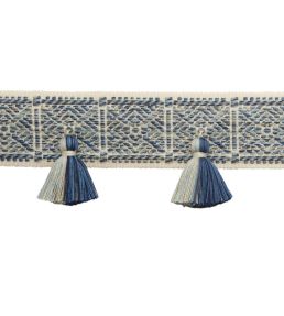 Taos Tasseled Border Trimming by Samuel & Sons Blue Sky