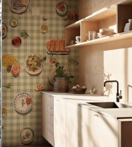 Tapeo Vichy Mural by Tres Tintas Green