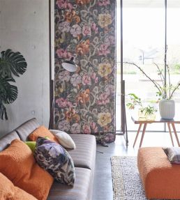 Tapestry Flower Fabric by Designers Guild Damson