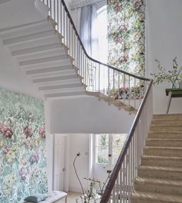 Tapestry Flower Fabric by Designers Guild Eau De Nil