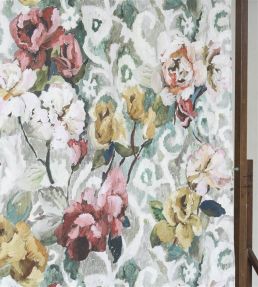 Tapestry Flower Fabric by Designers Guild Eau De Nil
