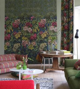 Tapestry Flower Mural by Designers Guild Vintage Green