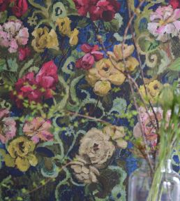 Tapestry Flower Mural by Designers Guild Vintage Green