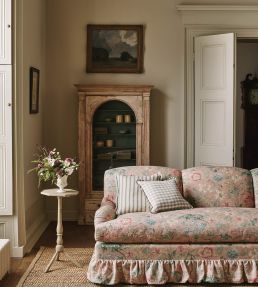 Tapestry Garden Fabric by Colefax and Fowler Old Pink