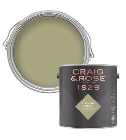 Tapestry Green 1829 Chalky Emulsion Paint by Craig & Rose Tapestry Green