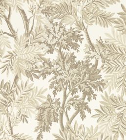 Tapestry Trees Wallpaper by Sanderson Raw Chocolate/Slip