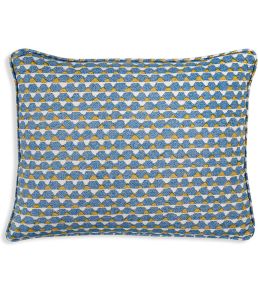 Tara Cushion 43 x 35cm by Fermoie Blue and Yellow