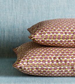Tara Cushion 43 x 43cm by Fermoie Dark Red