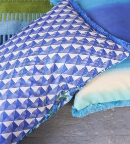 Tarakan Cushion 60 x 45cm by Designers Guild Cobalt