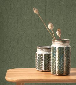 Tarrazu Wallpaper by Casadeco Vert Canopee