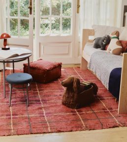 Lorena Canals Tartan rug Vintage Red C-TAR-VR-S Vintage Red