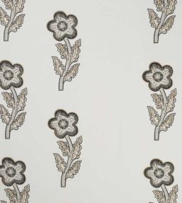 Tashas Trip Fabric by Christopher Farr Cloth Charcoal