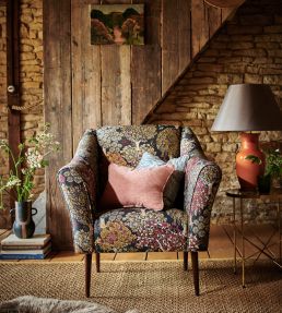 Tatton Linen Fabric by Studio G Forest