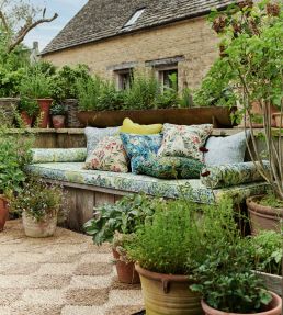 Tatton Linen Fabric by Studio G Forest