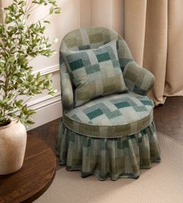 Tavistone Wool Fabric by Sanderson Mineral Blue/Maple