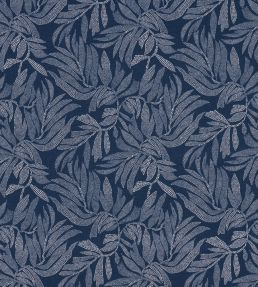 Tayrona Palm Mosaic Fabric by Schumacher Pacific Ocean Hues
