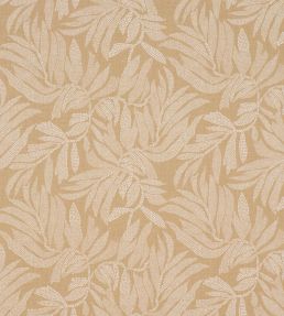 Tayrona Palm Mosaic Fabric by Schumacher Playa Dorada Sand