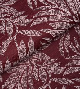 Tayrona Palm Mosaic Sisal Wallpaper by Schumacher Coconut Latte