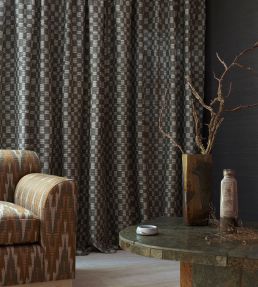 Tazia Fabric by Nobilis Gris Vert