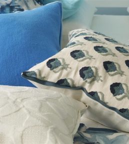 Teasel Cushion 43 x 43cm by Designers Guild Indigo