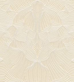 Techno Bee Embroidered Wallpaper by Moooi Ivory