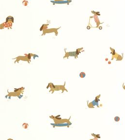 Teckel Wallpaper by Caselio Rouge bleu